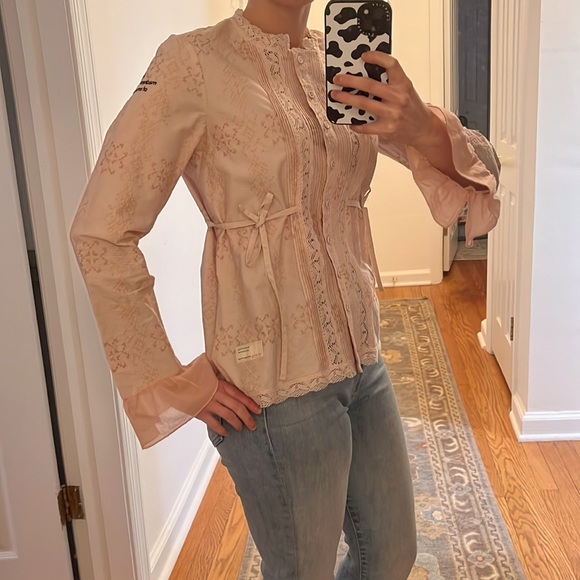 Odd Molly Cotton Blouse Size 2 - Picture 2 of 14